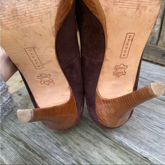 Steven by Steve Madden brown suede leather Lalo pump size 7 - Picture 6 of 7